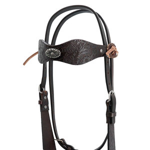 Heavy Duty Leather Material Horse Bridles <b>Equestrian</b> Use Adjustable Horse Riding Bridles In Wholesale - Product Image 3