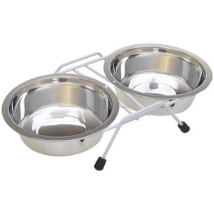 ชามอาหารสัตว์เลี้ยงทำจากเหล็กสุดหรูพร้อมขาตั้งโลหะสีดำสำหรับแมวลูกแมวลูกสุนัขสุนัขสุนัขสุนัขและสัตว์เลี้ยงตามไลฟ์สไตล์ - Product Image 6