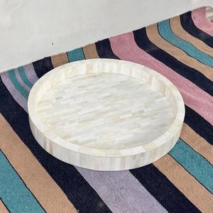 Plateau Feng Shui de Luxe Fait Main Écologique avec Incrustations en Os – Design Décoratif Élégant, Qualité Supérieure pour la Maison et la Cuisine (Idéal pour Servir) - Product Image 4