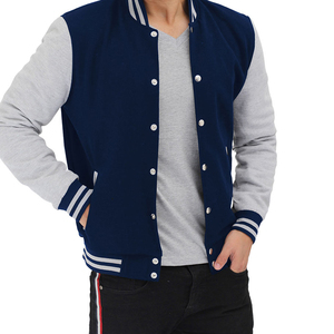 New American-style Niche Retro Heavy-duty Fringed-edged <b>Padded</b> Shoulder Wool/Polyester Men's Streetwear Bomber Jacket Windproof - Product Image 6