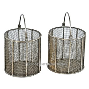Modern Design Metal <b>Hamper</b> Bag with Gold Plated for Home at Low Price Metal Wire Mesh <b>Hamper</b> Gift Basket for <b>Storages</b> - Product Image 4