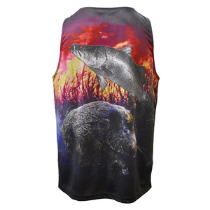 Men's 100% Cotton Gym Tank <b>Top</b> Hip Hop Style Sleeveless Loose Fit Knitted Sports Fitness Basketball Shirt Low Price - Product Image 4
