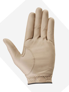 Gants de golf ergonomiques pour hommes adultes, pré-courbés, en cuir Cabretta, respirants, antidérapants, personnalisables, OEM, vente en gros - Product Image 2