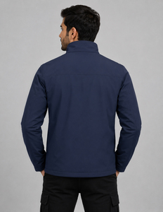 Chaqueta Impermeable para Hombre, Chaqueta de Senderismo, Chaqueta de Entrenamiento, Chaqueta de Invierno con Cuello Alto, Chaqueta Cortavientos de Algodón y Poliéster para Camping - Product Image 2