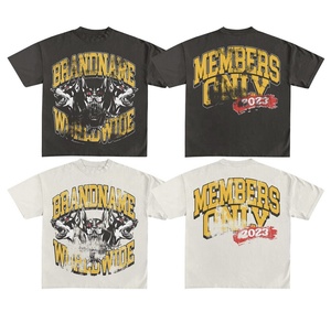 Wholesale Men 100% Cotton Regular Fit Vintage Eco-Friendly <b>Acid</b> Wash T-Shirt with Digital Print <b>Drop</b>-Shoulder - Product Image 5