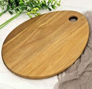 Planche à découper en bois massif de qualité supérieure, surface de découpe en bois naturel pour légumes, fruits, viande, pain, cuisine quotidienne - Product Image 6