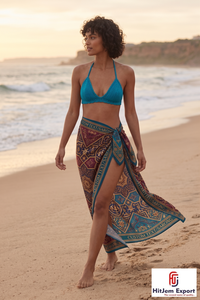 Pareo Hawaiano Polinesio Personalizado de Primera Calidad, Envoltura de Playa, Ropa de Resort, Fabricante Textil OEM ODM - Product Image 6