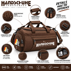 Customizable Large Capacity <b>Waterproof</b> OEM <b>Duffel</b> <b>Bag</b> for Sport Gym Travel with Custom Logo Solid Colors Gym <b>Bag</b> - Product Image 5