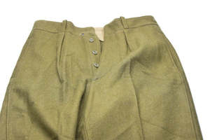 Men's Olive Green <b>Wool</b> Trousers For Romanian Uniform High Waist Straight Fit Anti-Wrinkle Casual <b>Pants</b> Autumn Wear - Product Image 5
