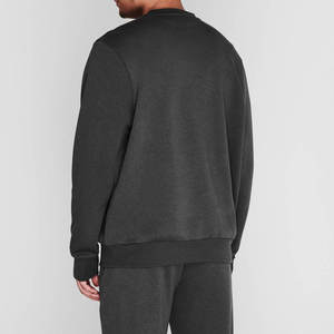Men Plain Crewneck <b>Sweatshirt</b> with Minimalist Design Men Warm Fleece <b>Sweatshirt</b> for Outdoor Activities - Product Image 5