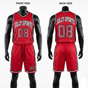 Ensemble maillot et short de basket-ball pour homme en mesh respirant de haute qualité, design à panneaux latéraux, personnalisable avec broderie en twill, pour homme. - Product Image 4