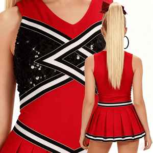 ชุดเชียร์ลีดเดอร์แบบแห้งเร็ว ระบายอากาศได้ดี พร้อมโลโก้แบบกำหนดเองใหม่ ผลิตโดยผู้ผลิตชั้นนำระดับมืออาชีพ - Product Image 5