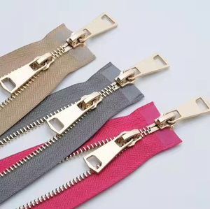 Haute Qualité 3 #   Fermeture éclair métallique à double glissière ouverte des deux côtés pour manteaux et sacs de voyage – Vente directe usine - Product Image 2