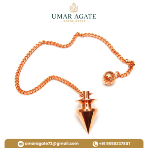Péndulos de Metal Dorado con Piedras Semipreciosas de Primera Calidad, Péndulos de Metal Dorado en Venta al por Mayor - Product Image 2