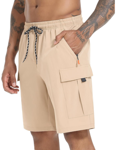 Shorts tricotés pour hommes en gros – Confortables, légers, respirants, décontractés, pour le sport, la gym, la plage – Personnalisation de marque, OEM, ODM, en gros - Product Image 1