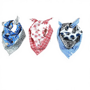 Bandana en coton imprimé à la main, doux et respirant, foulard artisanal indien - Product Image 1