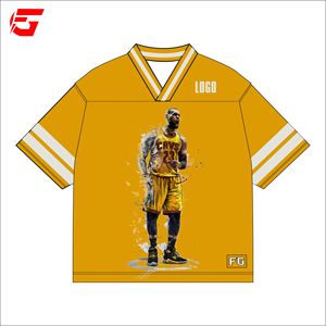 Maillot de basket-ball personnalisé à manches courtes, grande taille, respirant, pour supporters, vente en gros OEM, fabriqué au Pakistan - Product Image 1