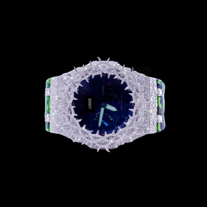 Moissanite VVS Diamond Handmade HipHop <b>Watch</b> For Unisex Fully Customize High Quality <b>Watch</b> With Rubber Band In Best Price - Product Image 2