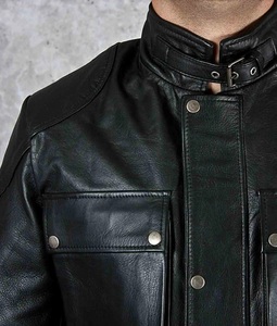 Vestes pour hommes style gothique Dark Knight, style punk, col montant, en cuir imperméable, pour cosplay - Product Image 6