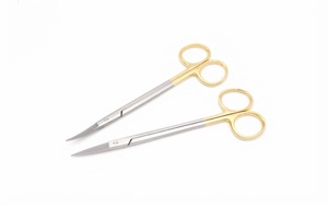 Tijeras Quirúrgicas Kelly de Acero Inoxidable con Mango Dorado para Cirugía General, Instrumento Manual con Certificación CE Clase I - Product Image 5