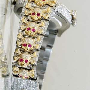 Montre Classique Personnalisée pour Homme, Montre Sertie de Diamants de Laboratoire, Bijoux Hip Hop Incrustés de Diamants, Meilleure Qualité, Prix de Gros - Product Image 4