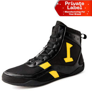Chaussures de boxe à cheville rembourrée pour séances de sparring longues et sans douleur, avec soutien de la voûte plantaire, orthopédiques professionnelles - Product Image 1