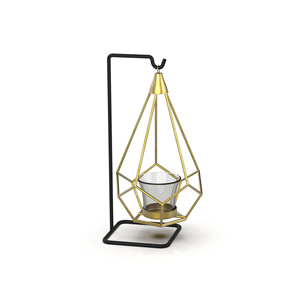 Handmade Decorative <b>Hurricane</b> <b>Lantern</b> Metal Candle Holder with Handle Indoor Outdoor Candle <b>Lantern</b> Tabletop Iron Wire <b>Lantern</b> - Product Image 1