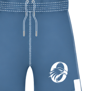 Pantalones Cortos de Rugby Azul Acero y Blanco con Cintura Elástica y Cordón Ajustable para Entrenamiento Deportivo, Partidos y Equipos Deportivos, Ropa Deportiva Ligera de Rugby - Product Image 4
