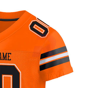 Camiseta de Fútbol Americano Personalizada al por Mayor con Logotipo, Sublimada, Impresa, Transpirable, 100% Poliéster, Antibacteriana, que Absorbe la Humedad - Product Image 3