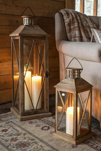 Lanterne en bois élégante et classique, écologique, pour la décoration du Ramadan, offrant une lumière ambiante douce pour les maisons et les réunions de famille - Product Image 4