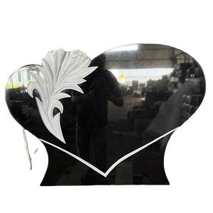 Monuments en granit noir absolu, dalles épaisses polies pour pierres tombales et pierres commémoratives personnalisées - Product Image 6