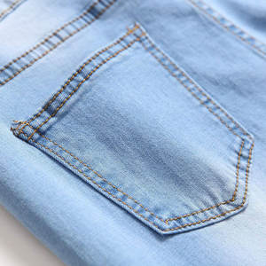 Pantalones Vaqueros Casuales para Hombre de Alta Calidad, Ligeros, con Logotipo Personalizado Impreso, 100% Algodón, de Secado Rápido, Transpirables, Estilo Urbano - Product Image 6