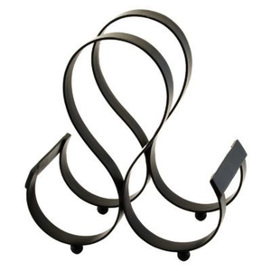 Porte-vin en métal noir moderne de style populaire, capacité de 6 bouteilles, à fixer au mur, présentoir pour la maison, porte-vin sur pied - Product Image 5