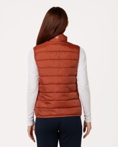 <b>Women's</b> for Quilted Puffer <b>Vest</b> with Stand Collar and Zipper Closure Streetwear Logo Windproof 100% Nylon Casual Outerwear - Product Image 4
