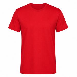 <b>Men's</b> Black Regular Fit 100% Polyester Jersey O-Neck Short Sleeve Casual T-Shirt Anti-Wrinkle Eco-Friendly 200g Knitted Design - Product Image 3