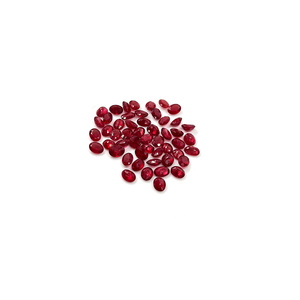 Rubis naturel de Bangkok, ovale calibré 6x8mm, pierre précieuse naturelle à facettes, prête à l'emploi pour la fabrication de bijoux - Product Image 1