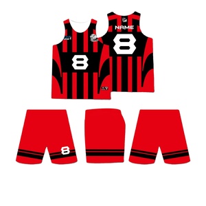 Maillot de basket-ball 100% polyester pour hommes, débardeur tricoté respirant, uniforme avec sublimation, style décontracté - Product Image 3