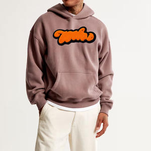 Sudaderas con Capucha Bordadas en Chenilla para Hombre, Nueva Moda, Precio Económico OEM, 100% Algodón, Tinte Liso, Súper Calidad, Logotipo/Colores Personalizados - Product Image 3