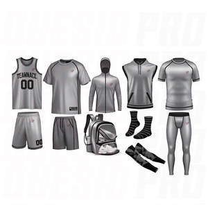Uniformes de Baloncesto Transpirables Personalizados, Conjunto de Uniforme de Baloncesto en Blanco, Conjuntos de Compresión, Mangas para Brazos, Calcetines, Sudaderas con Capucha, Bolsas Personalizadas - Product Image 1