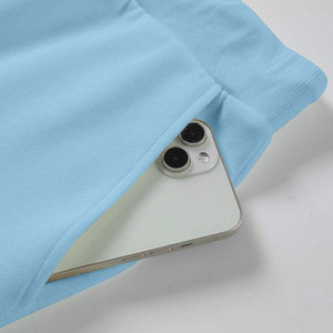 ชุดเซ็ตเสื้อฮู้ดดี้และกางเกงขาสั้นผู้ชาย ชุดเสื้อสเวตเชิ้ตและกางเกงขาสั้น รับสกรีนโลโก้ ชุดเซ็ตสองชิ้นแบบ unisex สวมใส่สบาย - Product Image 4