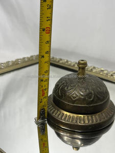 Campana de escritorio redonda vintage de latón, hecha a mano, con impresión tipográfica, para hotel, restaurante, oficina, hogar, recepción - Product Image 6