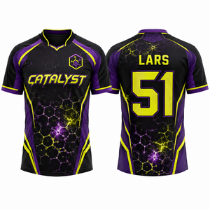 เสื้อแข่งอีสปอร์ต All Over Esports รุ่นโมเดิร์นเรโทร สำหรับเยาวชนและผู้หญิง สินค้าสำหรับแฟนคลับ ผลิตจำนวนน้อยตามสั่ง จัดหาและจัดซื้อ - Product Image 2