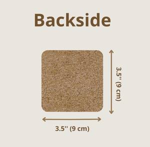 Ensemble de sous-verres colorés en MDF laqué faits à la main, résistants à la chaleur, pour cadeau de festival, décoration de la maison, vaisselle, cadeau - Product Image 5