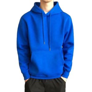 Nouvelle Collection – Sweat à Capuche Homme Automne Hiver – Style Urbain, Manches Longues, Coupe Ample, Couleur Unie, Blouse Décontractée en Polaire – Blanc - Product Image 6