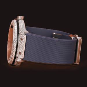 นาฬิกาข้อมือผู้ชายสุดหรู ดีไซน์คลาสสิก ประดับเพชรโมอิสซาไนต์ทรงกลมสีน้ำเงิน สายสีน้ำเงิน โดดเด่นมีสไตล์ เหมาะสำหรับงานปาร์ตี้ - Product Image 2