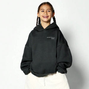 PERFECT INDUSTRY Sweat à capuche demi-zippé pour filles 100% Coton Épais Coupe Oversize Tenue Décontractée Couleur Rose Logo Personnalisé Séchage Rapide - Product Image 3