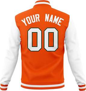 Chaqueta de Béisbol de Alta Calidad para Equipos con Logotipo Bordado Personalizado para Deportes al Aire Libre y Actividades de Club, Ropa para Hombre, Chaquetas 2026 - Product Image 3