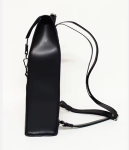 Heritage Craft <b>black</b> <b>leather</b> <b>backpack</b> handmade durable vintage laptop travel bag premium stylish unisex everyday use compact spa - Product Image 4