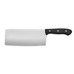 Cuchillos de Chef Profesionales de Acero Inoxidable, Hoja Rectangular Ancha y Afilada con Mango Negro de Triple Remache para Cortar Carne y Verduras - Product Image 1