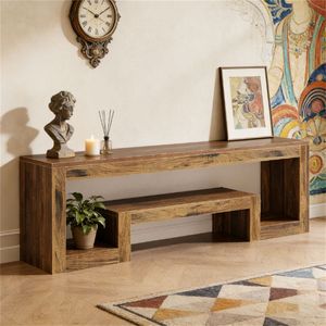 Mobile TV con Piattaforma Portaoggetti e Scaffale, Console Multimediale - Product Image 3